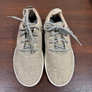 Allbirds Wool Runners Women Sz 7 Taupe Lace Up Comfort Sneakers